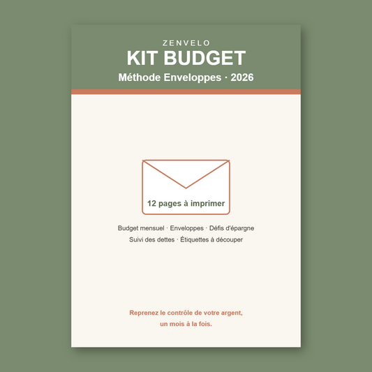 Kit Budget Enveloppes 2026 · Planner PDF à imprimer (méthode cash stuffing)